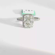 2.60 CTW Radiant-Cut Lab Grown Diamond Engagement Ring view 1