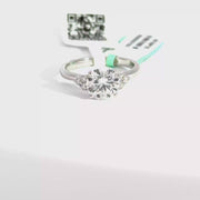 1.90 CTW Round-Cut Lab Grown Diamond Engagement Ring view 1