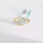 1.54 CTW Pear-Cut Lab Grown Diamond Engagement Ring view 1
