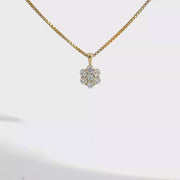 0.48 CTW Lab-Grown Diamond Cluster Pendant view 1