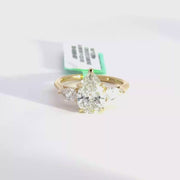 2.58 CTW Pear-Cut Lab Grown Diamond Engagement Ring view 1
