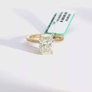 3.15 CTW Elongated Cushion-Cut Lab Grown Diamond Engagement Ring view 1