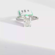 2.09 CTW Radiant-Cut Lab Grown Diamond Engagement Ring view 1