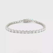7.20 CTW Oval Lab-Grown Diamond Tennis Bracelet view 1