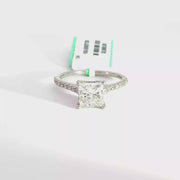 1.83 CTW Princess-Cut Lab Grown Diamond Engagement Ring view 1